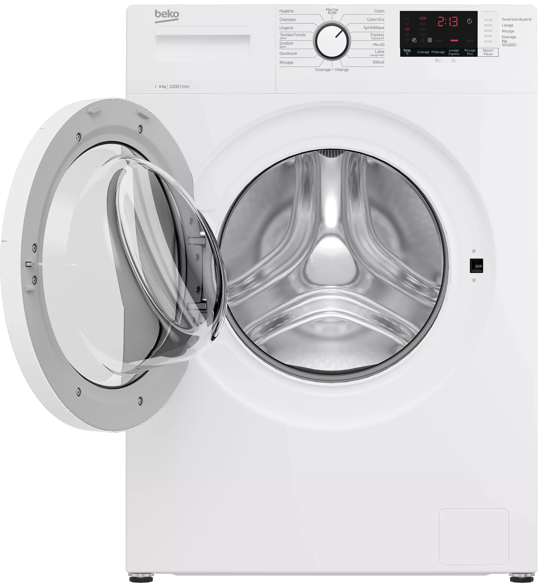 WUE6513XWW MACHINE A LAVER BEKO 6K  BLANCHE 1000 TR - 2