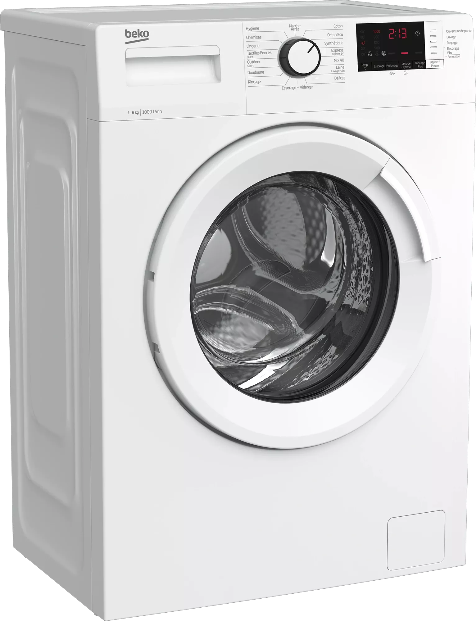 WUE6513XWW MACHINE A LAVER BEKO 6K  BLANCHE 1000 TR - 1