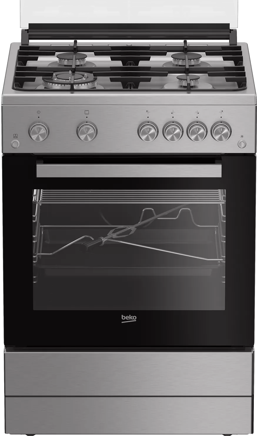 FSGT61121DXL CUISINIERE BEKO 03 FEUX+ 1 WOK INOX FONTE Catalyse - 0