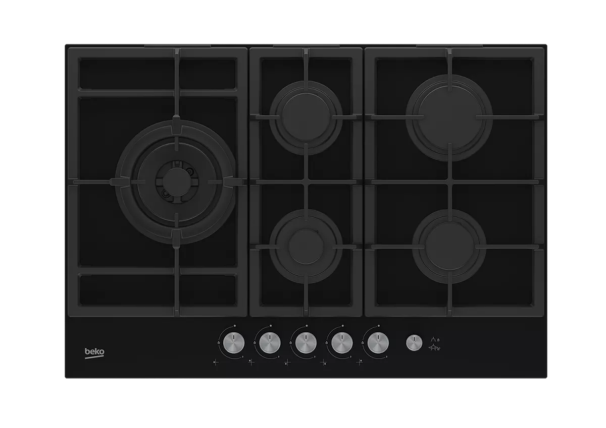 HILL75235S PLAQUE BEKO 75 CM 5 FX WOK ALLUMAGE INTEGRE VERRE - 0