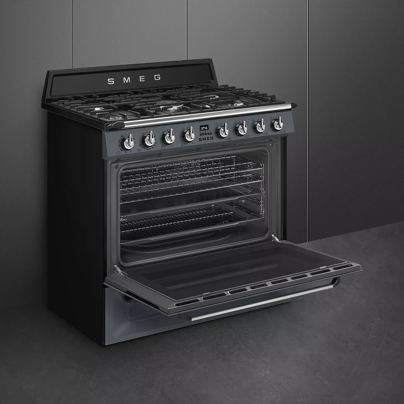 TR90GR2 CUISINIERE SMEG VICTORIA 90 5 FEUX DOUBLE COURONE - 3