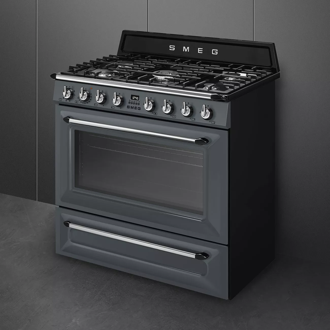 TR90GR2 CUISINIERE SMEG VICTORIA 90 5 FEUX DOUBLE COURONE - 2