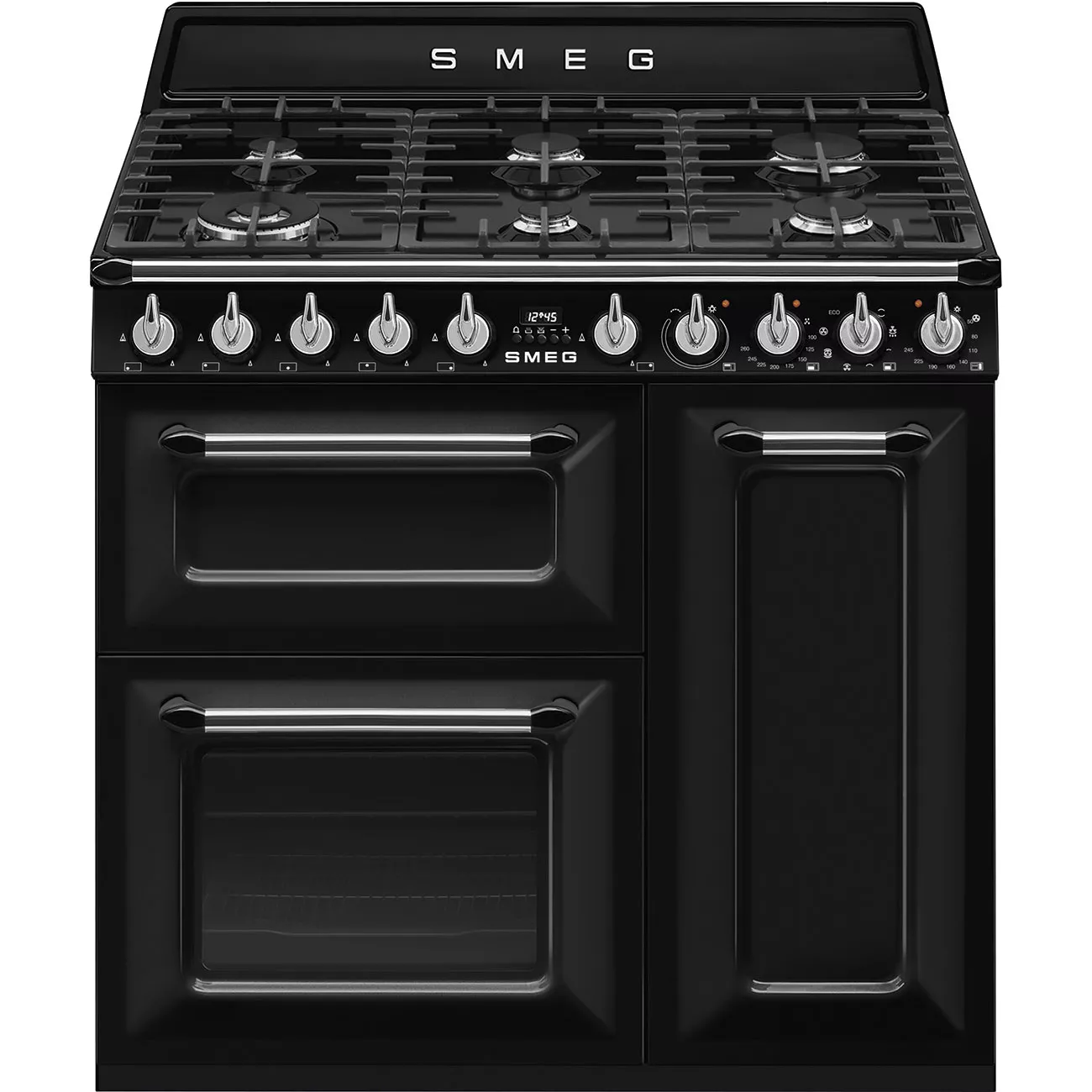 TR93BL CUISINIERE SMEG VICTORIA 90  6 FEUX DOUBLE COURONE - 0