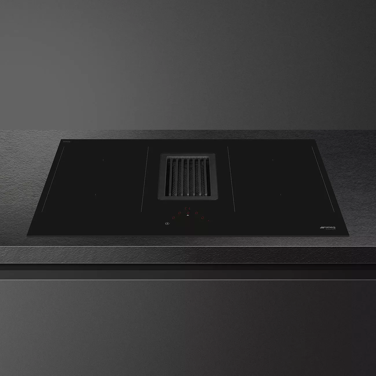 HOBD482D PLAQUE SMEG UNIVERSEL 80CM INDUCTION VERRE + Hotte - 1