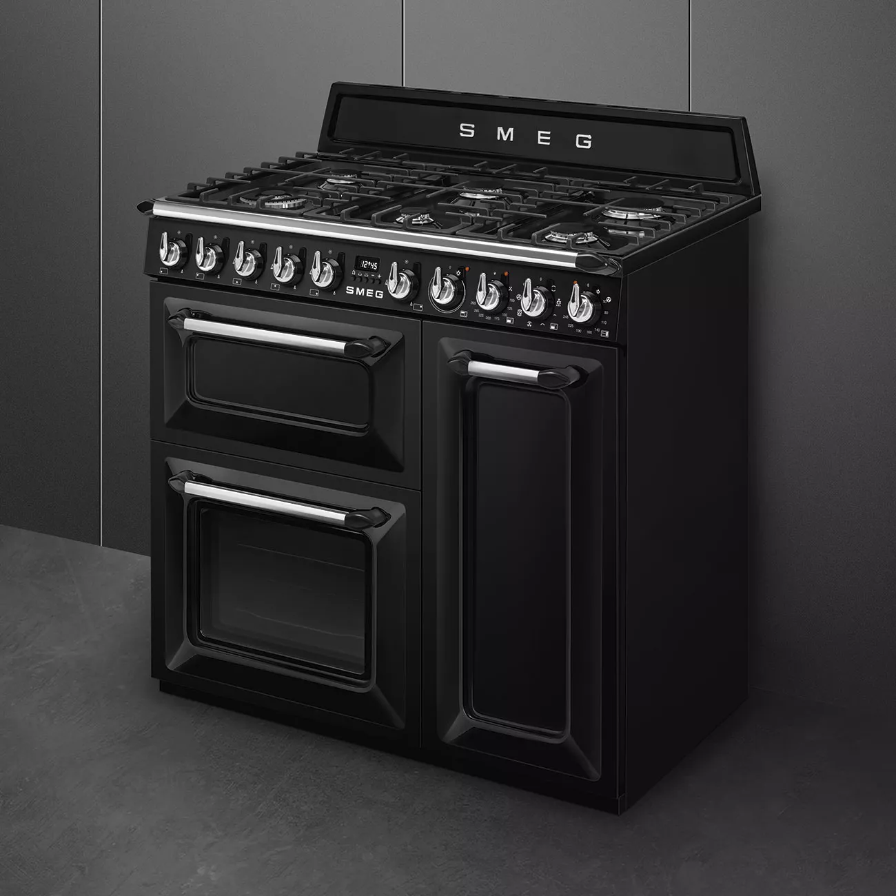 TR93BL CUISINIERE SMEG VICTORIA 90  6 FEUX DOUBLE COURONE - 2