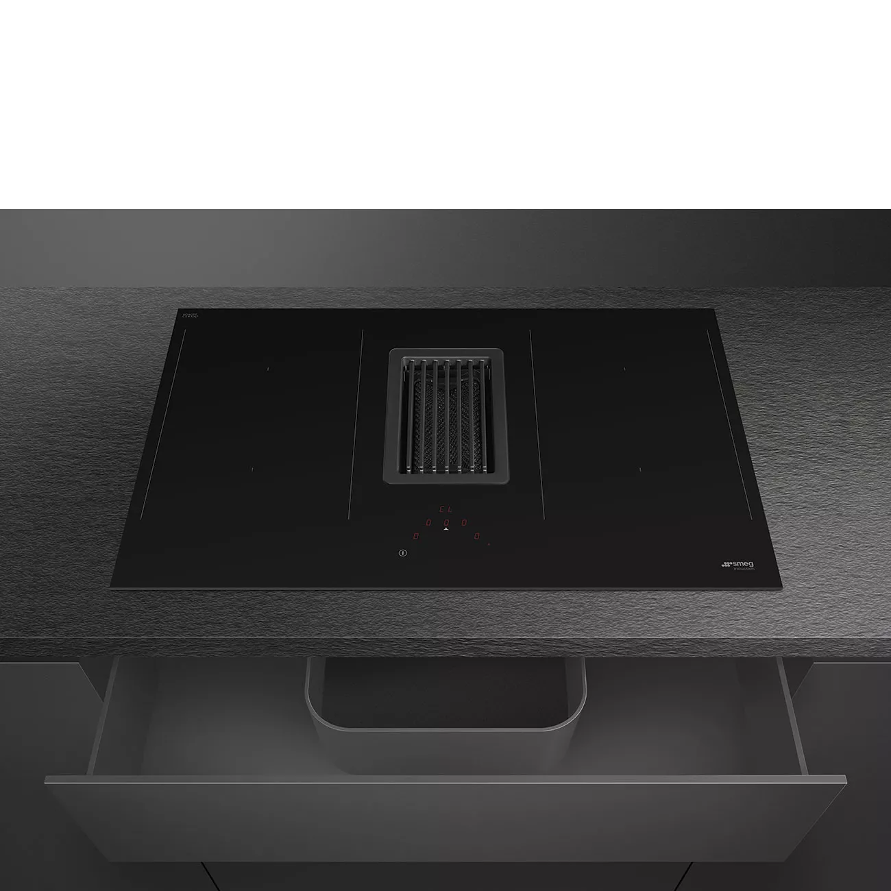 HOBD482D PLAQUE SMEG UNIVERSEL 80CM INDUCTION VERRE + Hotte - 5