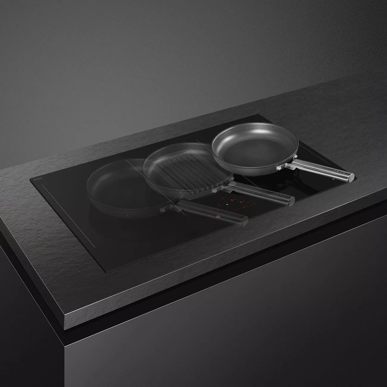 HOBD482D PLAQUE SMEG UNIVERSEL 80CM INDUCTION VERRE + Hotte - 3