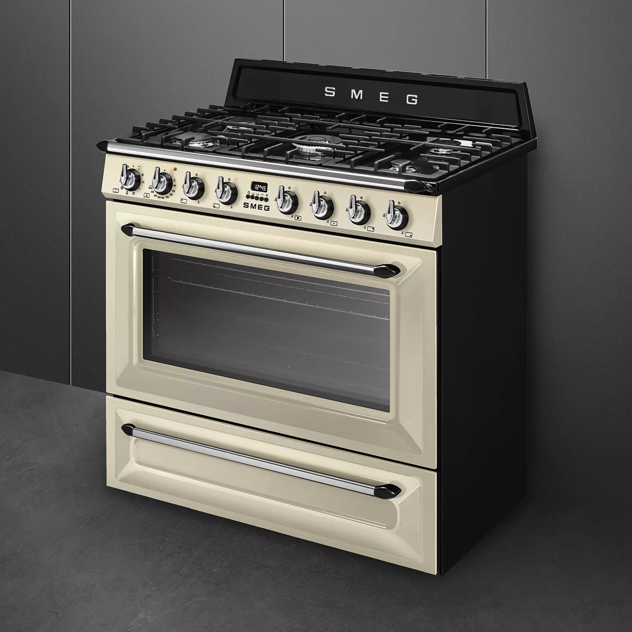 TR90P2 CUISINIERE SMEG VICTORIA 90 5 FEUX DOUBLE COURONE - 2