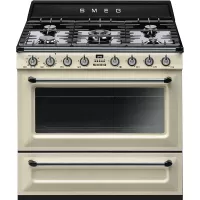 CUISINIERE SMEG VICTORIA 90 5 FEUX DOUBLE COURONE