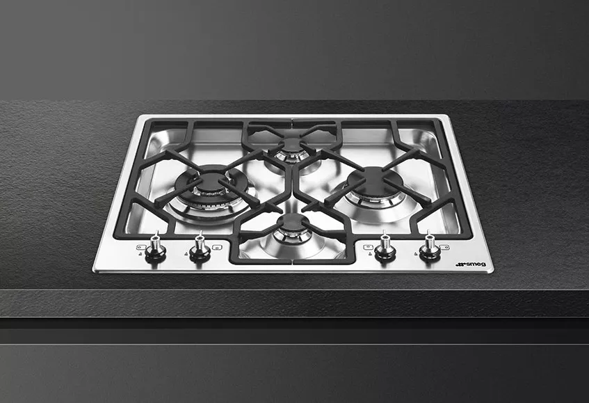 PGF64-4 PLAQUE SMEG CLASSICA 60 CM INOX 4 FEUX DOUBLE - 2