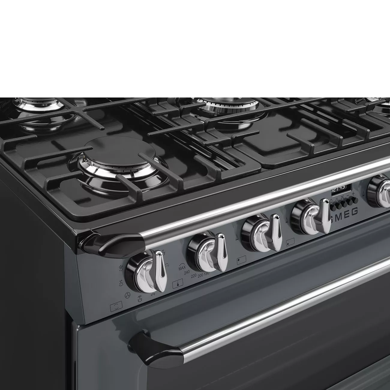 TR90GR2 CUISINIERE SMEG VICTORIA 90 5 FEUX DOUBLE COURONE - 6