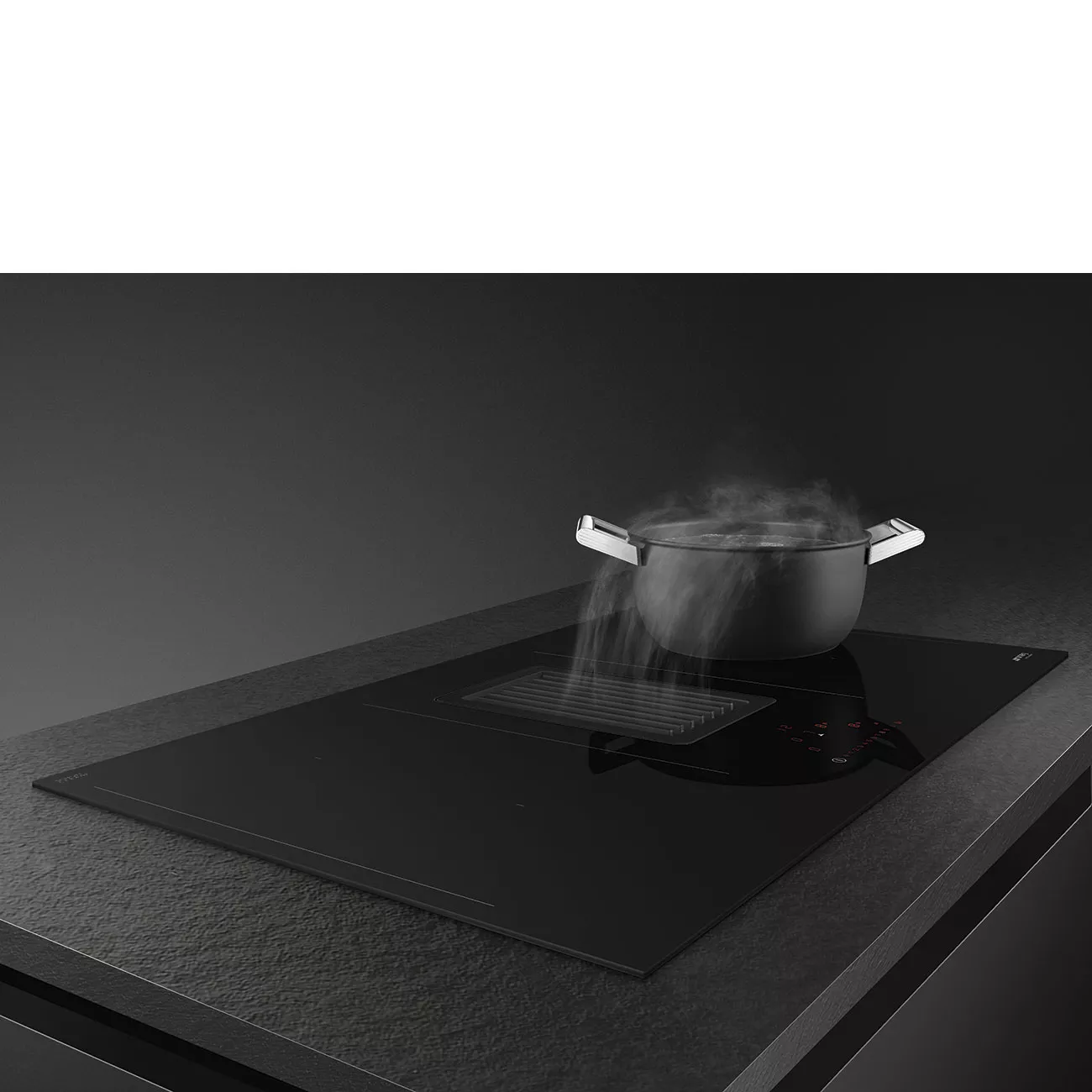 HOBD482D PLAQUE SMEG UNIVERSEL 80CM INDUCTION VERRE + Hotte - 4