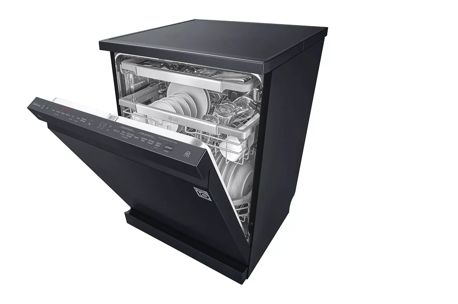 DFC325HM LAVE VAISSELE LG 3 TIROIR VAPEUR NOIR Porte auto - 2