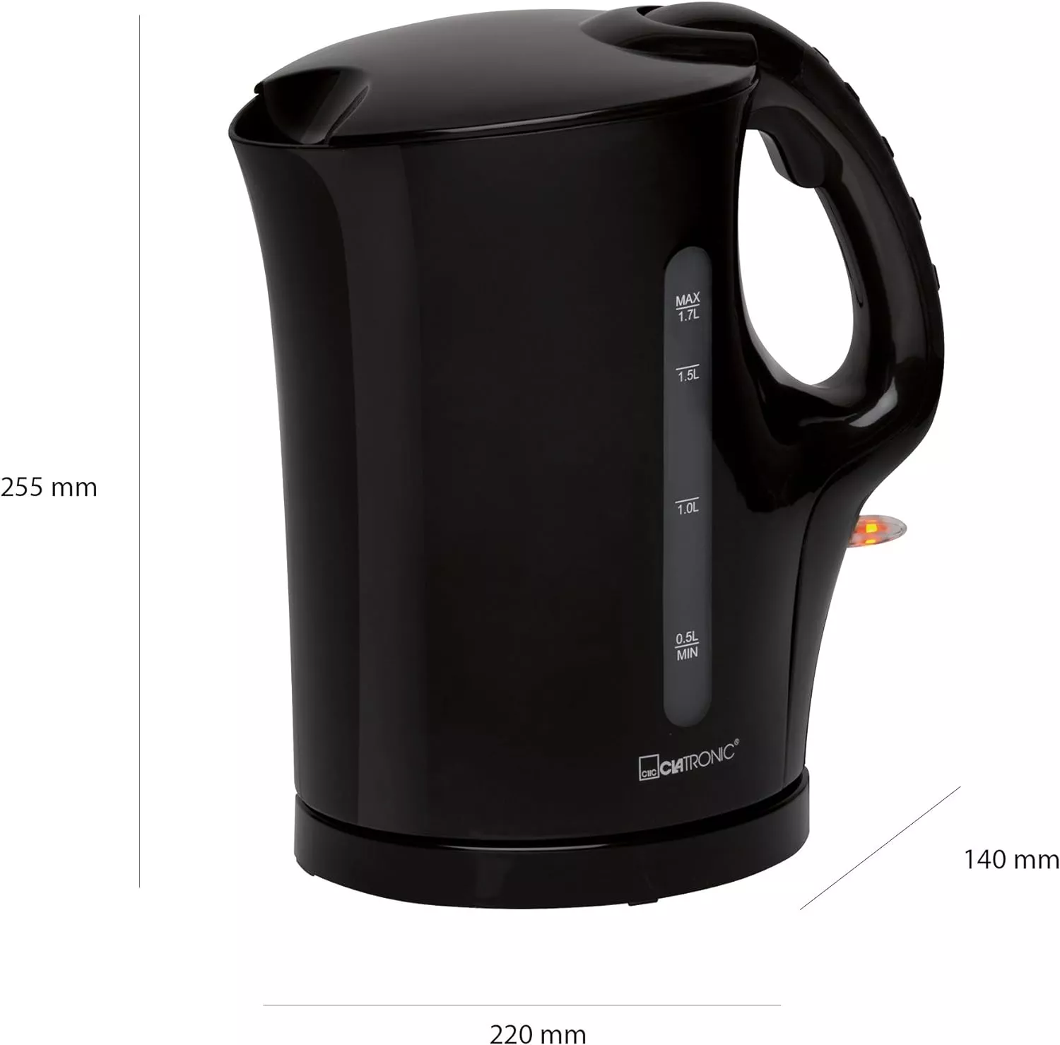 WK5011CB BOUILLOIRE BOMANN 1.7L 2200W Black - 3