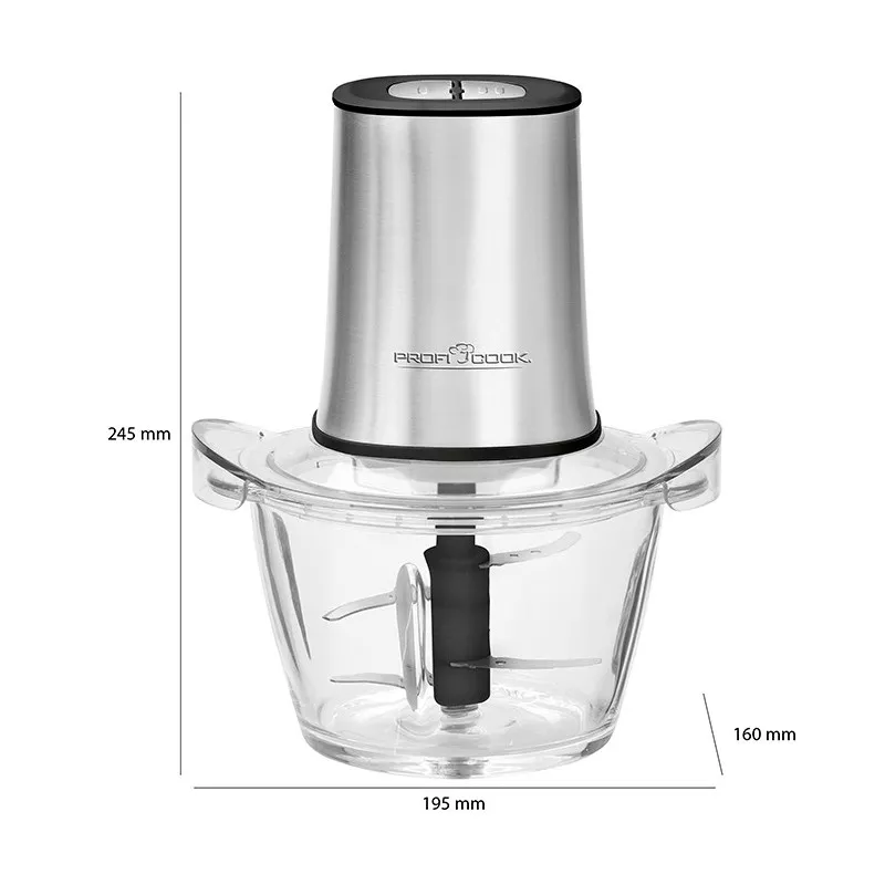 PC-MZ1150 MINI HACHOIR MULTIFONCTIONS PROFICOOK 4 LAMES 400W - 4