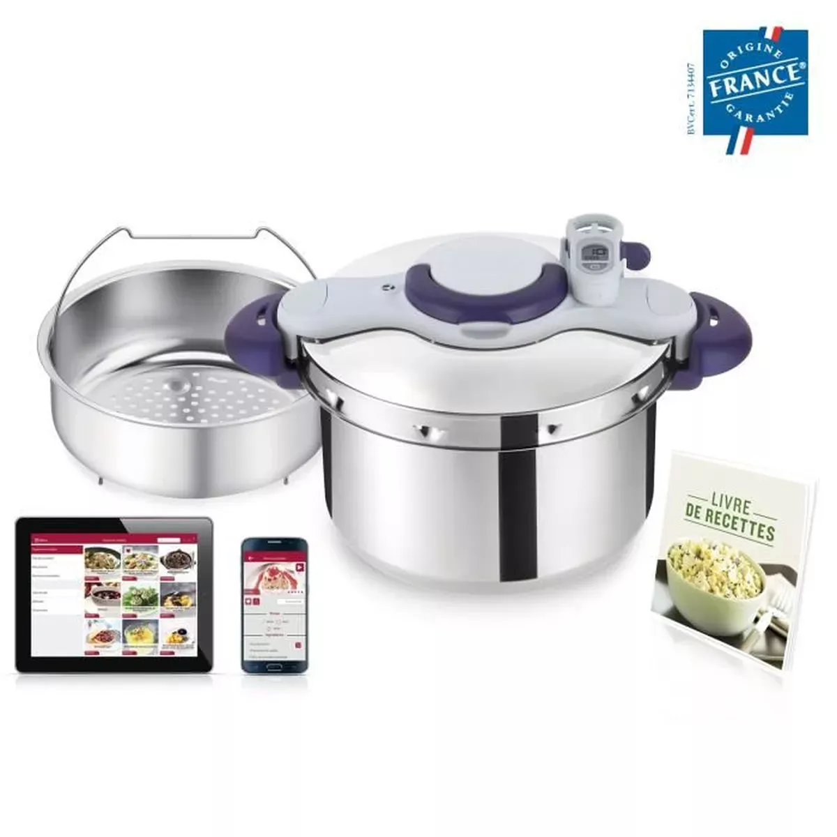 P4624900 COCOTTE MINUTE SEB CLIPSO MINUT PERFECT 9L INOX - 1