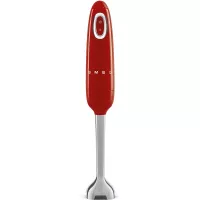 MIXEUR A BRAS SMEG ANNÉES 50 700W INOX ROUGE