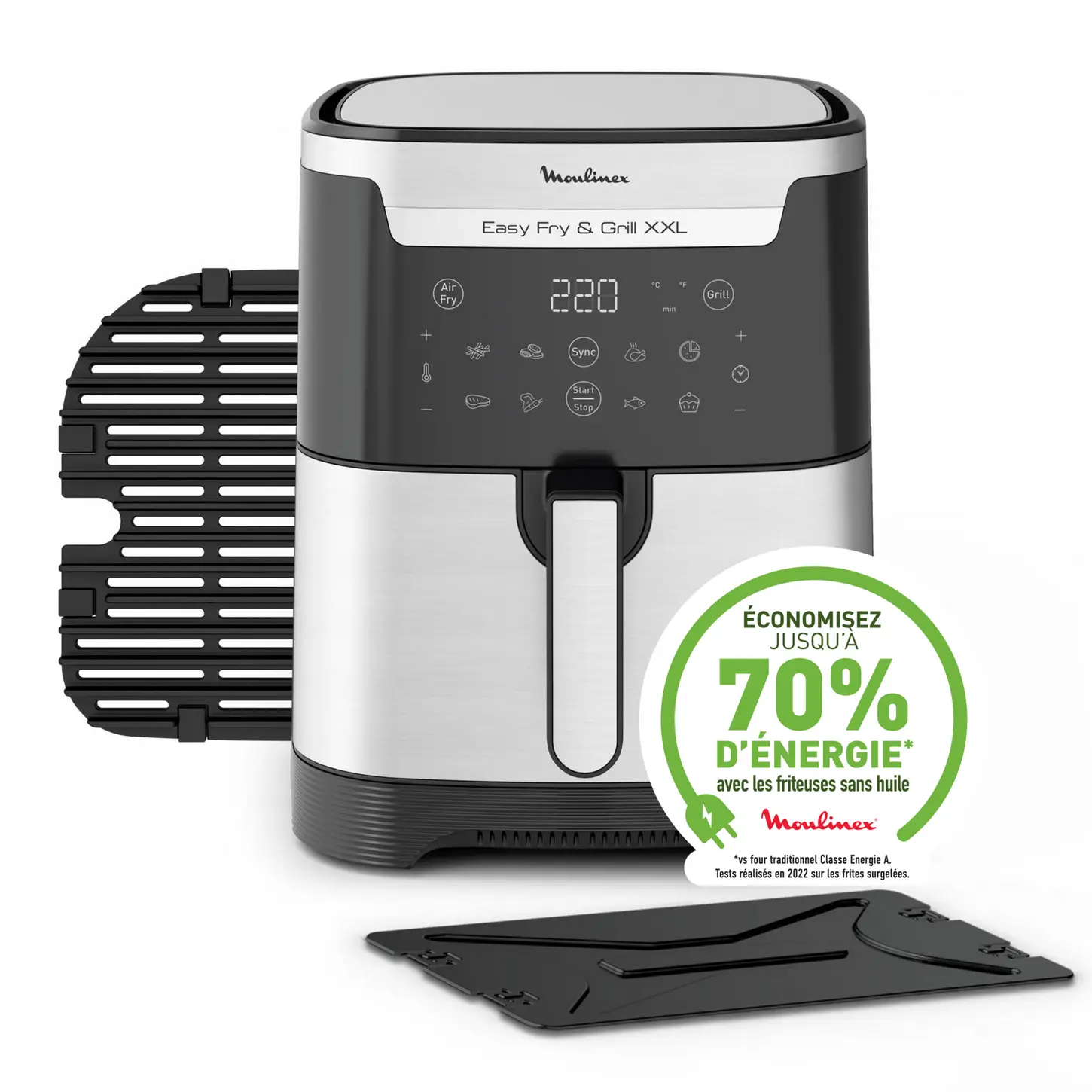 EZ801D10 FRITEUSE  MOULINEX AIR FRYER 6.5L 1800 W 210°C - 2