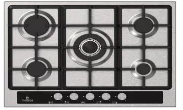 MTM871VHIX PLAQUE MODENA 70CM SABAF INOX GLASS FRONTAL Série4 - 0