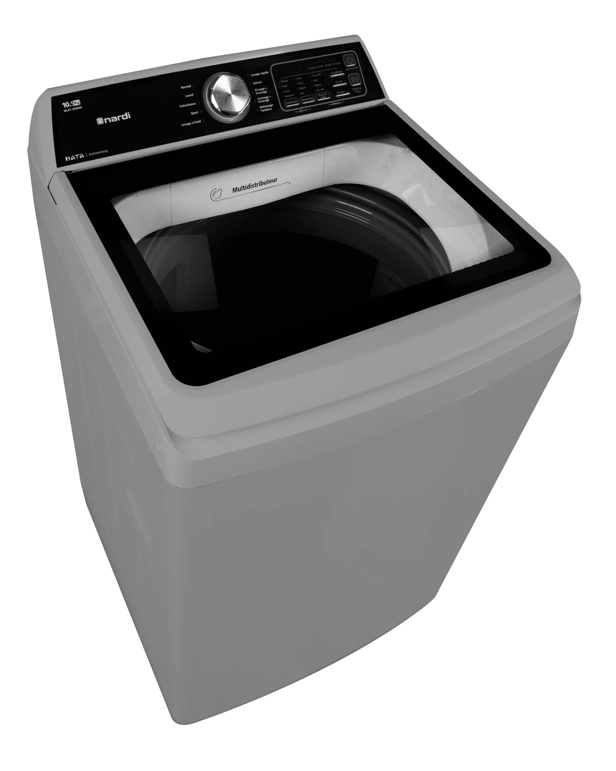 NLAT-XDN2D MACHINE A LAVER NARDI TOP 10.5KG GRIS FONCE - 1