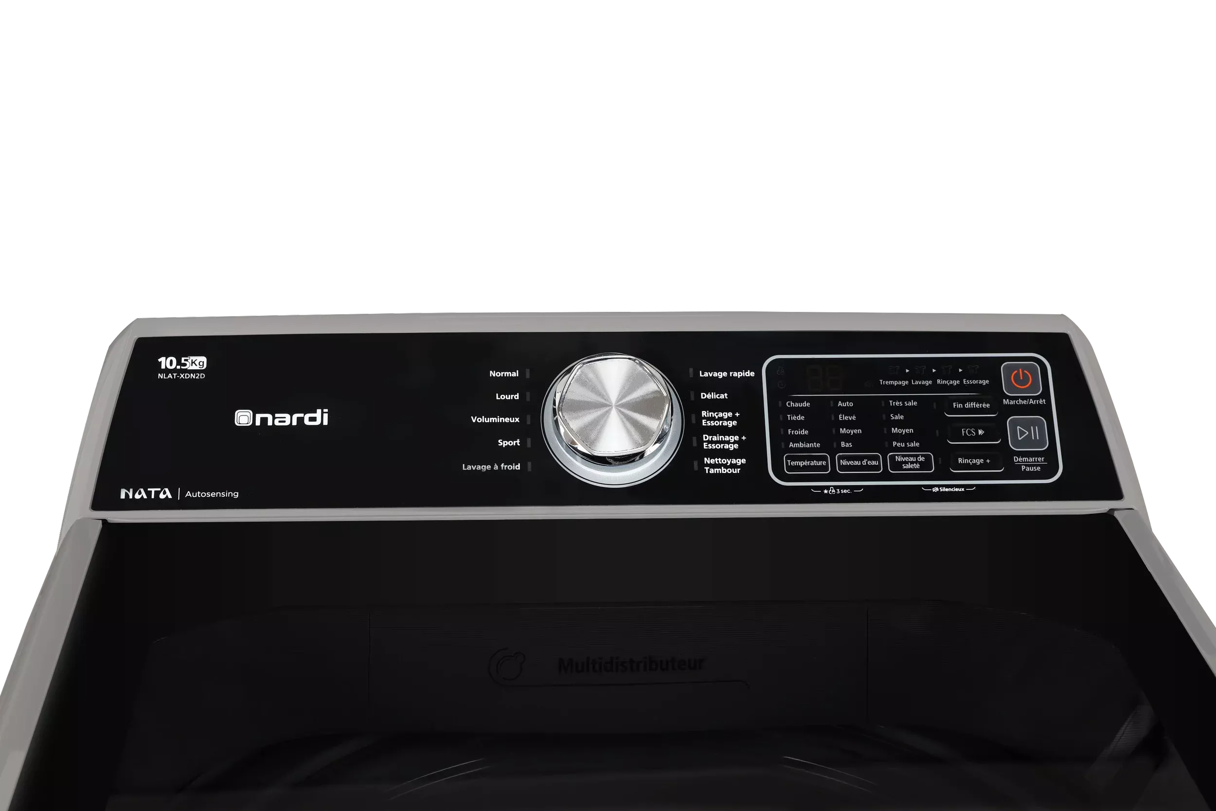 NLAT-XDN2D MACHINE A LAVER NARDI TOP 10.5KG GRIS FONCE - 2
