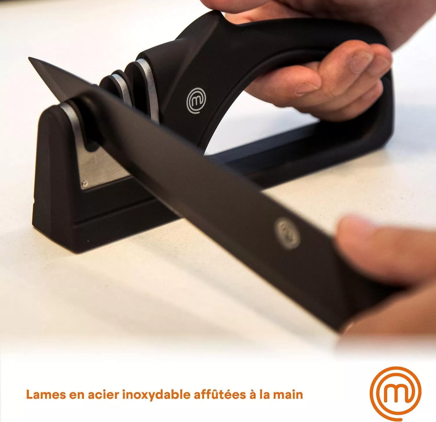KF-SET5 SERIE DE COUTEAUX MASTER CHEF 5 PIECE NOIR - 2
