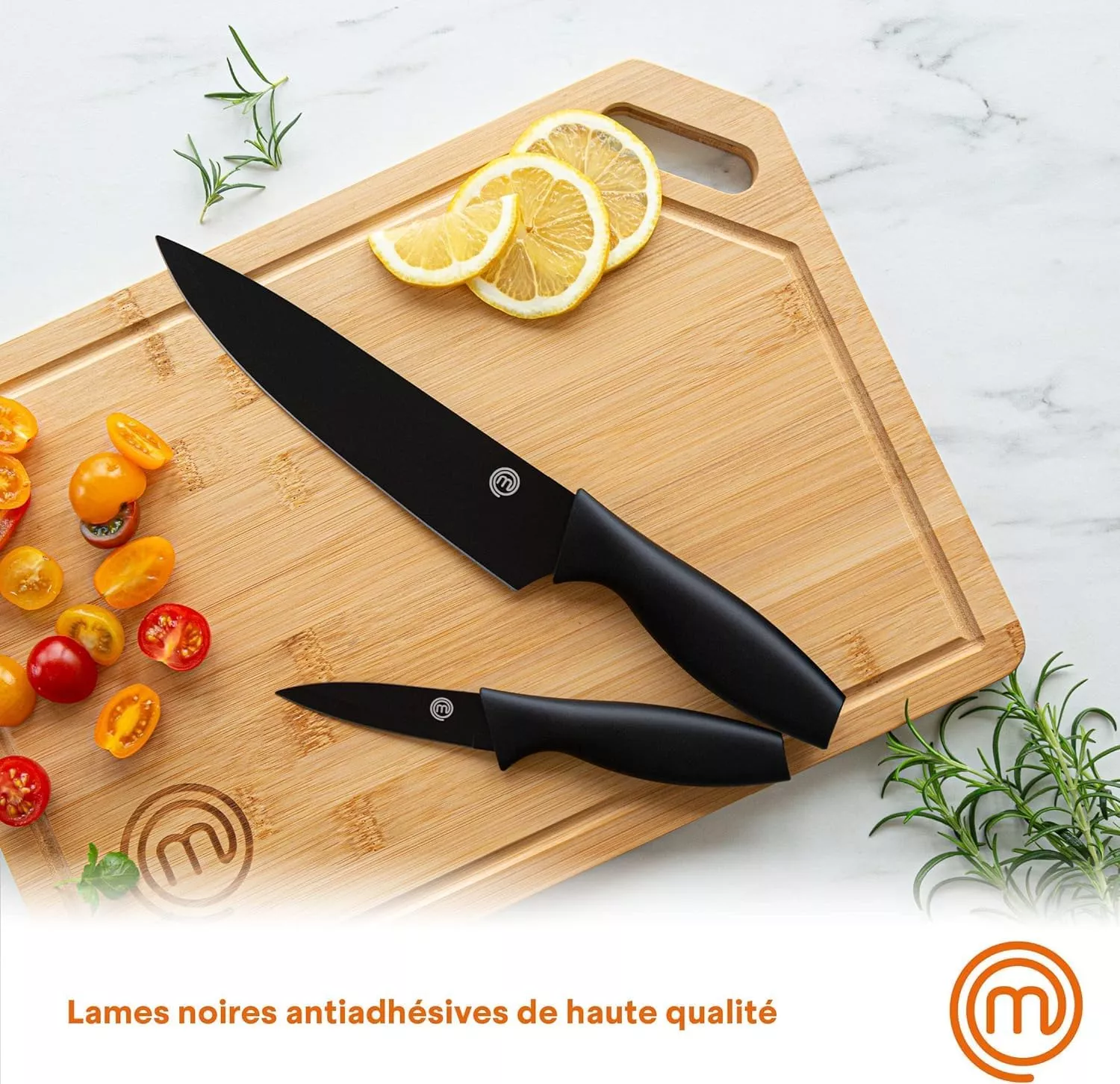 KF-SET5 SERIE DE COUTEAUX MASTER CHEF 5 PIECE NOIR - 6