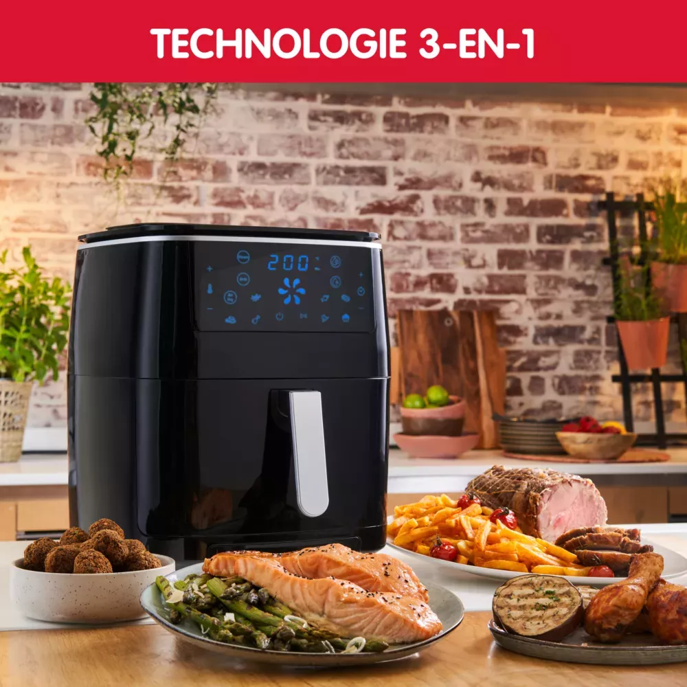 AL201810 FRITEUSE AIR FRYER MOULINEX  STEAM 3EN1 6.2L 1700W - 3
