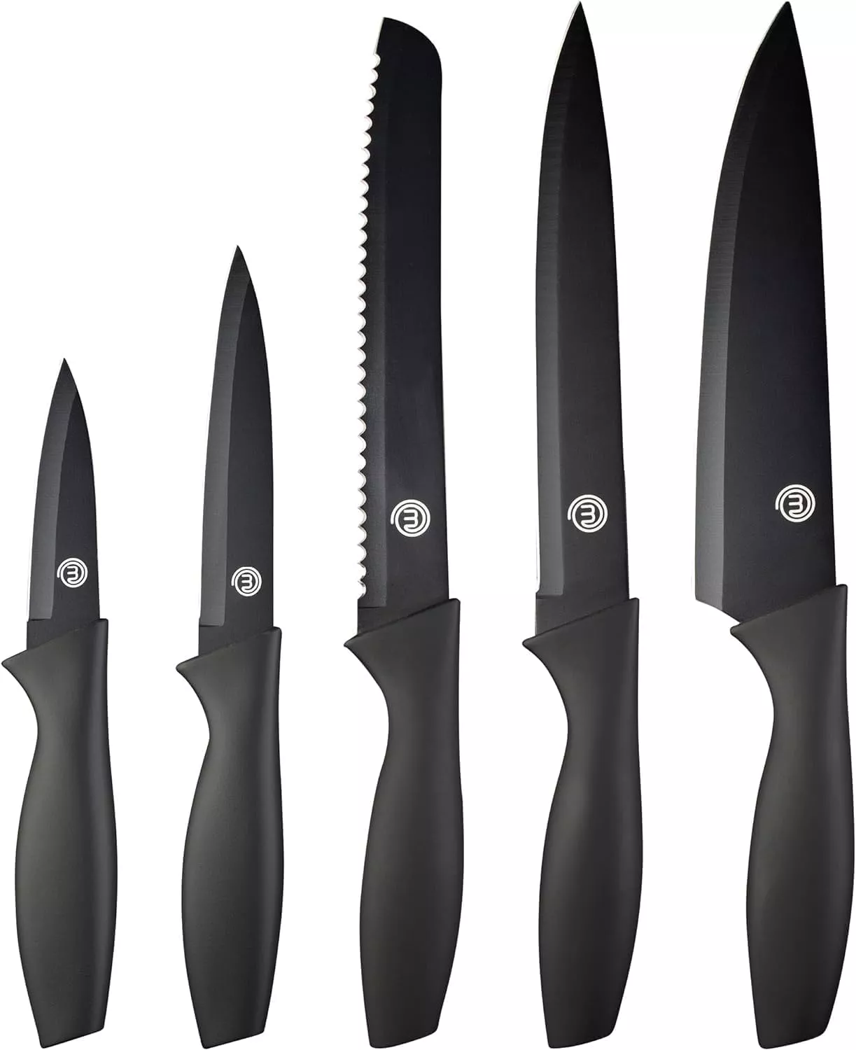 KF-SET5 SERIE DE COUTEAUX MASTER CHEF 5 PIECE NOIR - 0