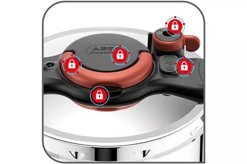 P4624825 COCOTTE SEB  MINUTE  CLIPSO 7.5L Argent & Noir - 2