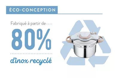 P4620690 COCOTTE SEB CLIPSO MINUTE ECO RESPECT 4.5 L BEIGE - 2