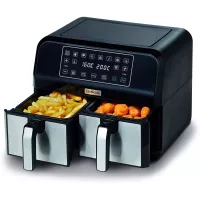 friteuse air fryer kenwood INOX 8L(4L/4L) deux Bag
