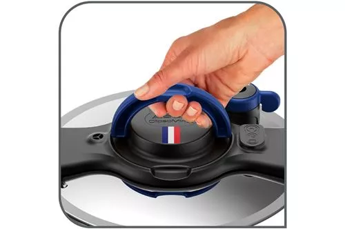 P4624825 COCOTTE SEB  MINUTE  CLIPSO 7.5L Argent & Noir - 4