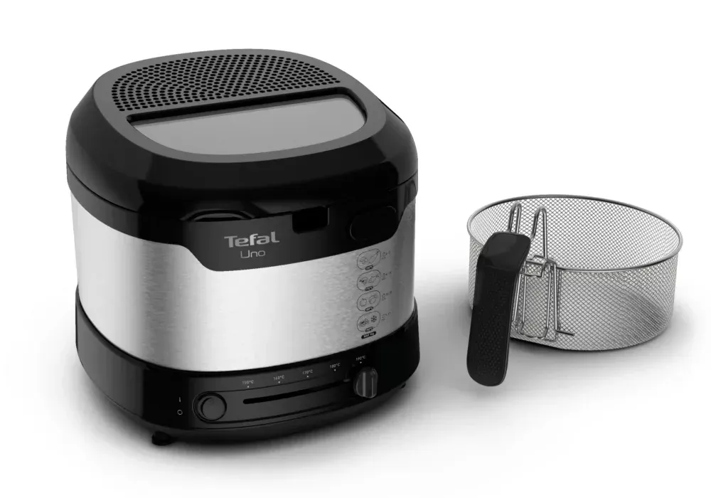 AF215D10 FRITEUSE MOULINEX UNO INOX NOIR 1600 W 1.8 L - 1