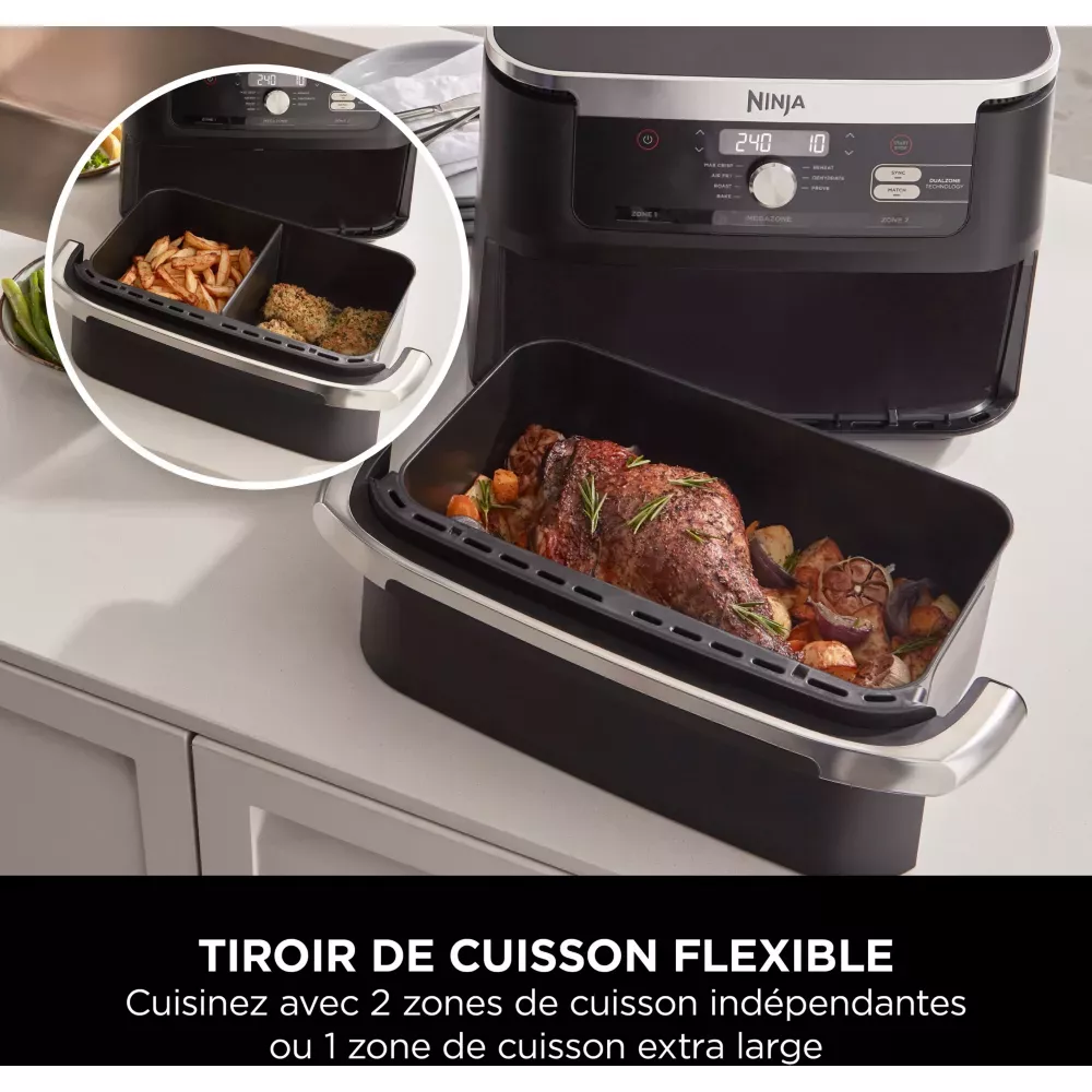 AF500EU FRITEUSE AIR FRYER NINJA 10.4L lexDrawer Dual Zone - 6