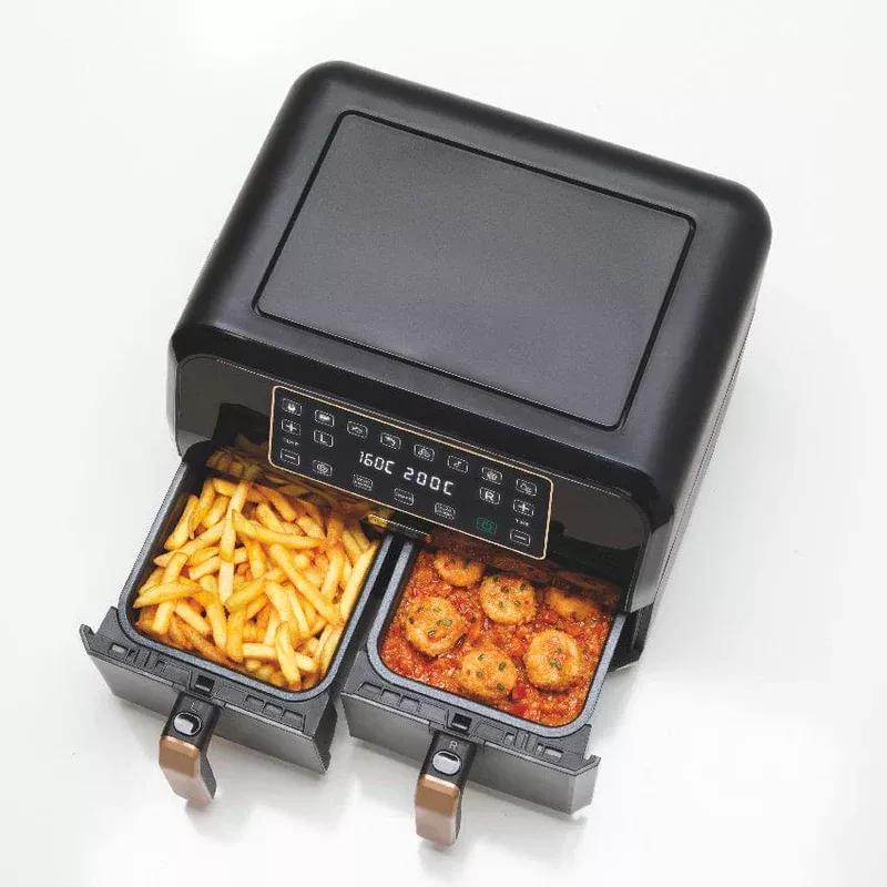 HFP70.000BK friteuse kenwood air fryer noir 8L(4L/4L) deux Bag - 4