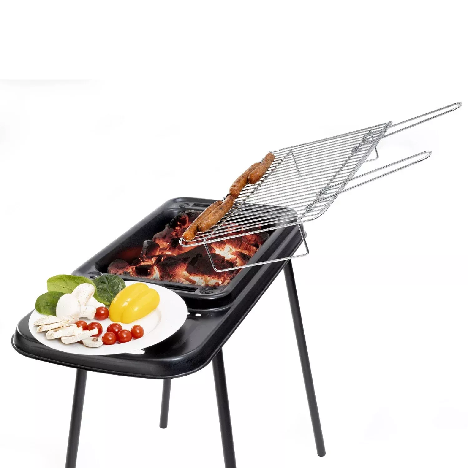 GDB86094 BS20 Barbecue HYBA à Charbon de bois Nomade S20 Bleu - 2