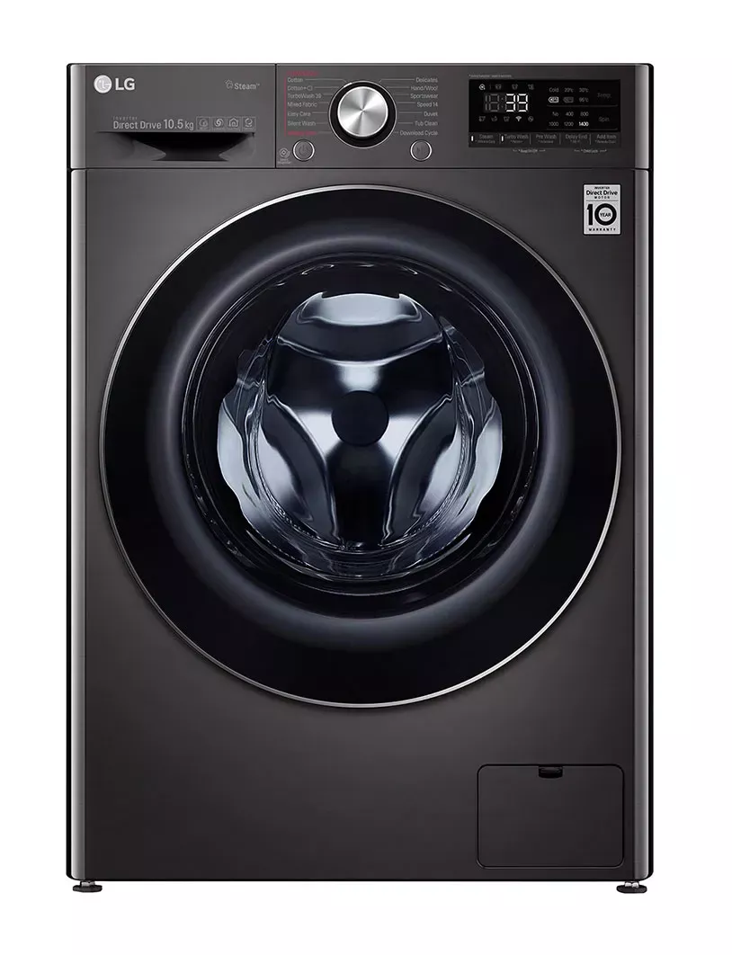 F4V9RWP2E.ALG MACHINE A LAVER LG 10.5 KG BLACK STEEL -50% - 0