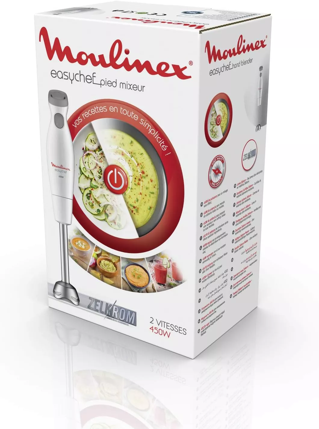 DD451110 MIXEUR A BRAS MOULINEX 450W INOX - 6