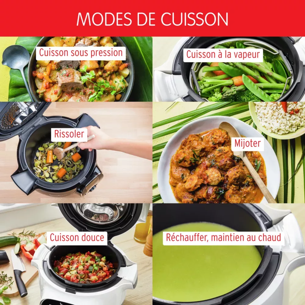 CE922110 Cookeo moulinex Touch Mini Multicuiseur 3L Wifi - 8