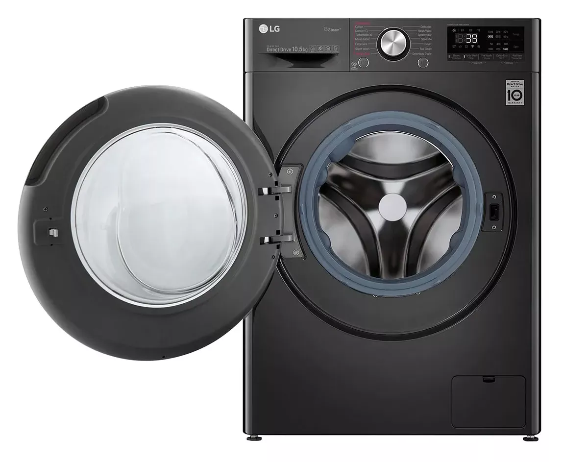 F4V9RWP2E.ALG MACHINE A LAVER LG 10.5 KG BLACK STEEL -50% - 1