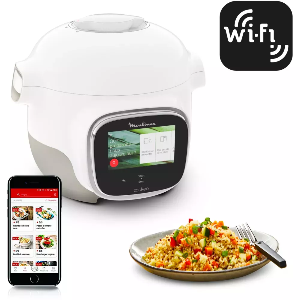 CE922110 Cookeo moulinex Touch Mini Multicuiseur 3L Wifi - 1