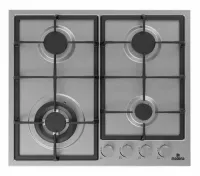 PLAQUE MODENA 60CM 4 FEUX FONTE INOX SABAF