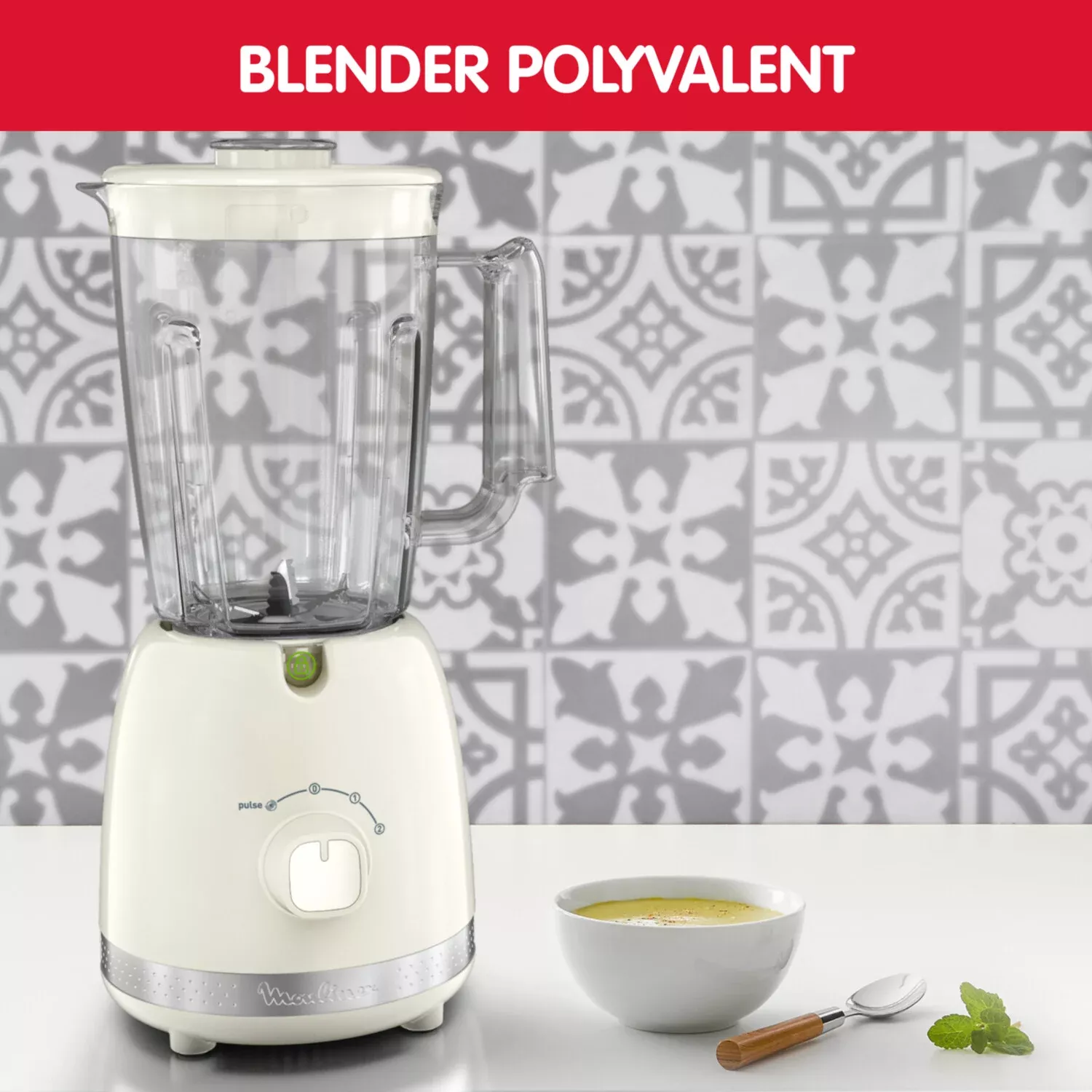 LM355A10 blender moulinex Soleil 500 w 6 Lames 2 Vitesses - 2