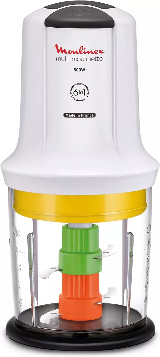 AT723110 mini hachoir Moulinex xxl 6 en 1 500W 4 lames - 0