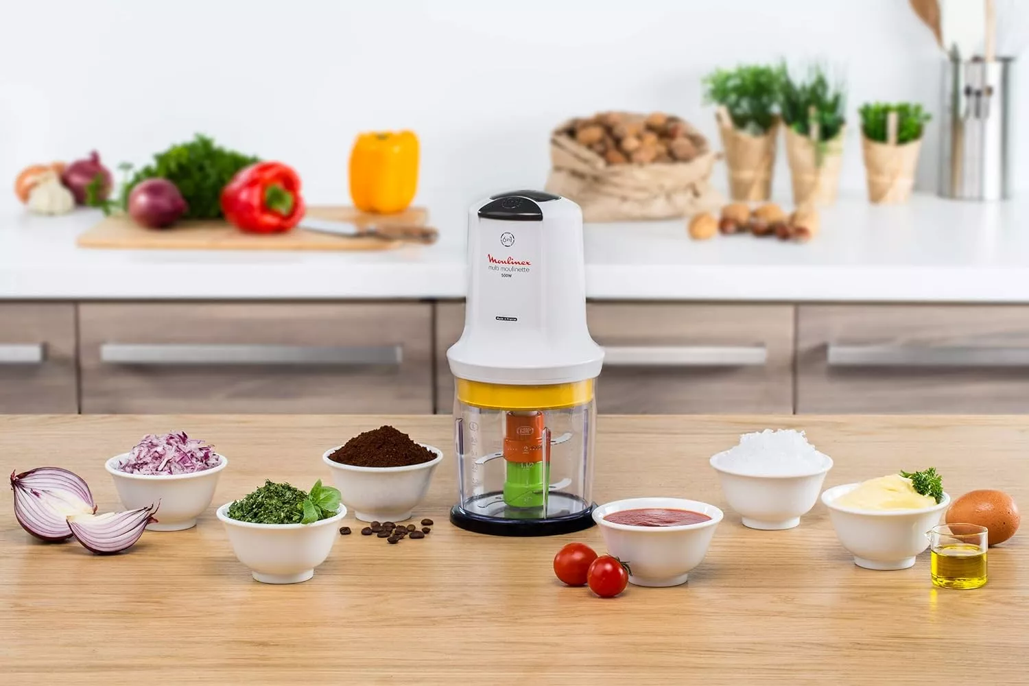 AT723110 mini hachoir Moulinex xxl 6 en 1 500W 4 lames - 5
