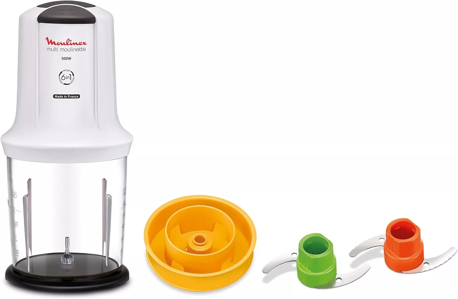 AT723110 mini hachoir Moulinex xxl 6 en 1 500W 4 lames - 3