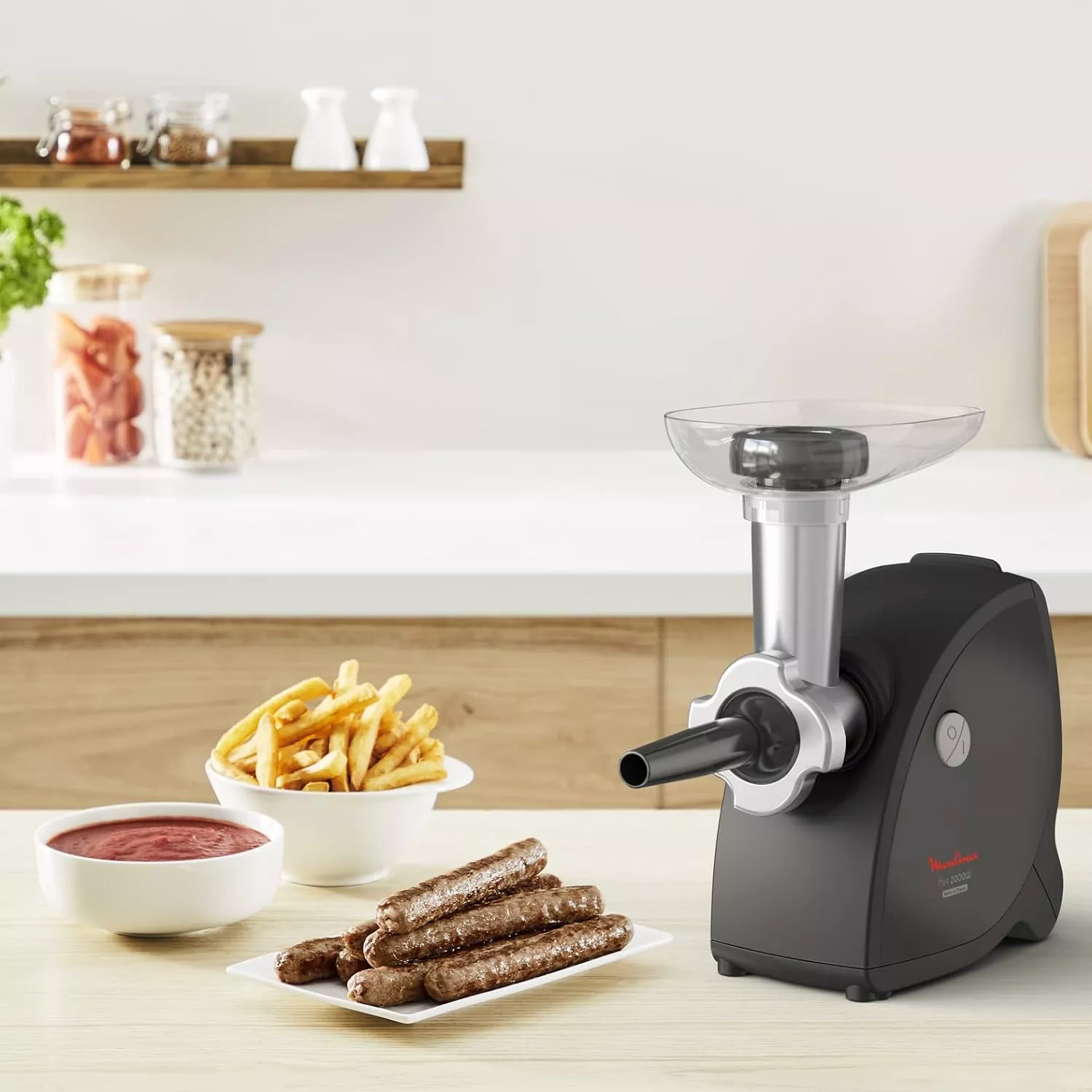 ME472832 hachoir a viande Moulinex hv4 2000W noir + 3 acc - 4