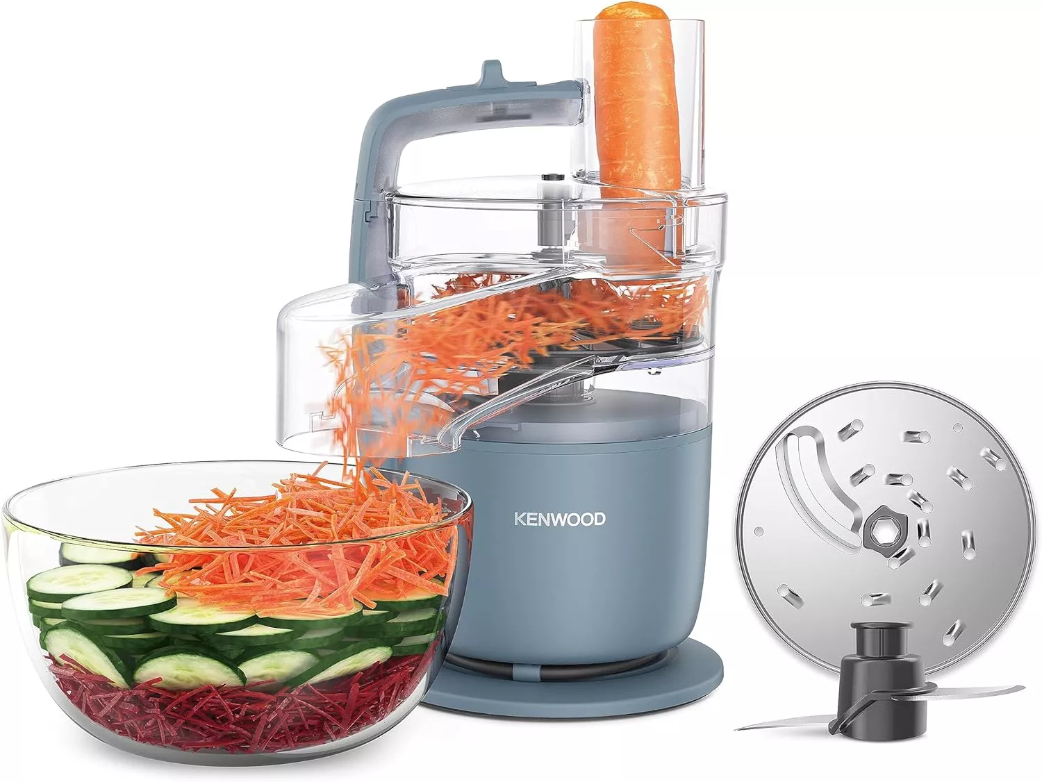 FDP22.000GY mini robot kenwood 650W NEW Bol1.3L gris - 3