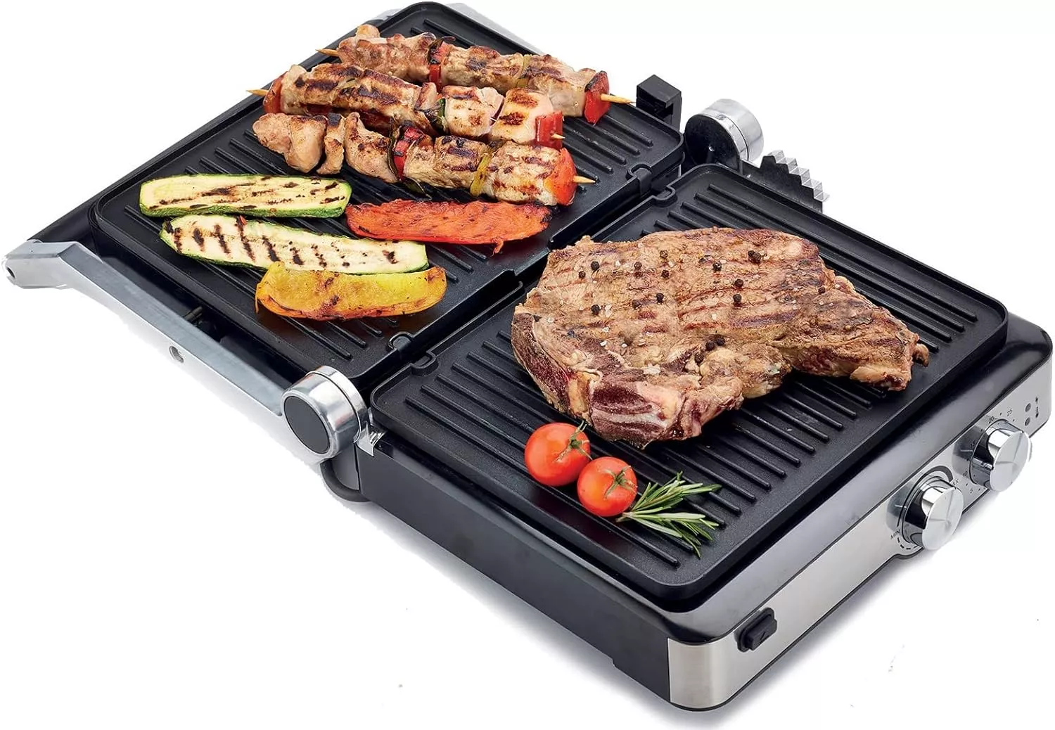HGM80.000SS grill viande kenwood (paninier) 2000W 180 degrés - 3